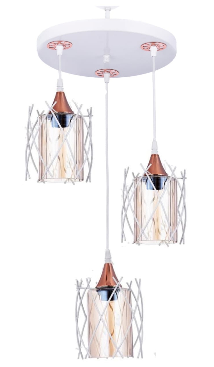 ÇİT 3'LÜ AVİZE BEYAZ